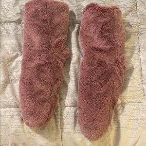 Cozy Pink Fuzzy Slippers